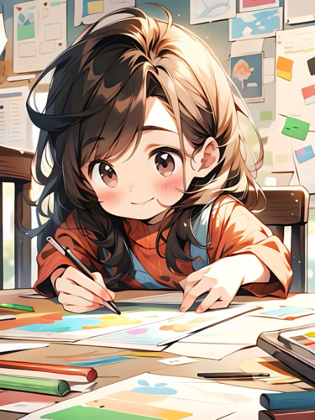 パステルでらくがき