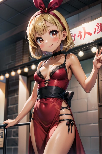 パーティー会場で。