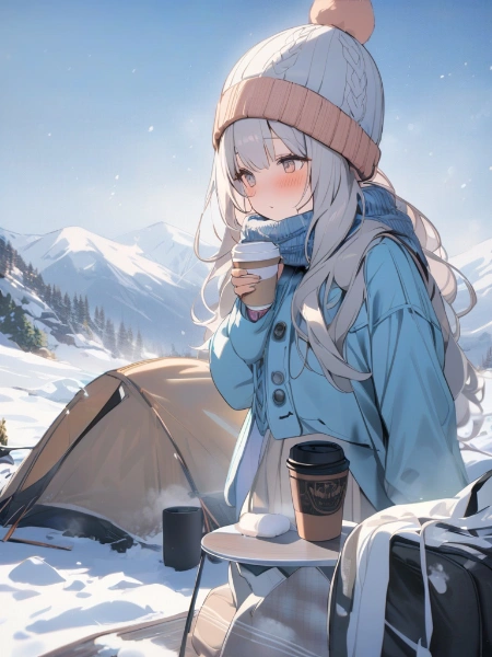 ニット帽と珈琲とキャンプ