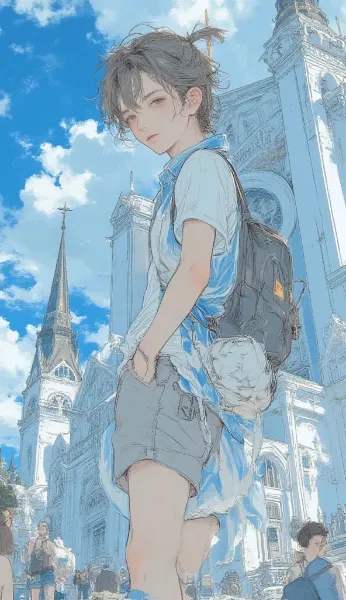 【北欧の光と影】ヘルシンキ名所×イケメン！AIで創る雑誌風トラベルスナップ