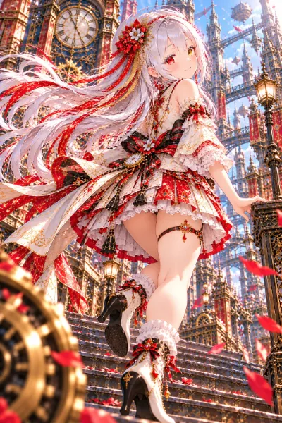 時計仕掛けの街で、ミニスカートのお披露目♪ ～スカートよりもドキドキする、玄葉とつないだ手♡～
