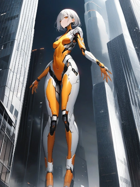 女性型巨大ロボット