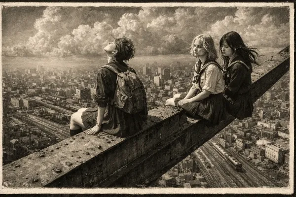 鉄骨の上で語らう青春の夢