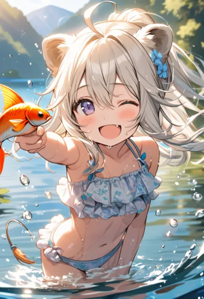 さかな捕まえた！