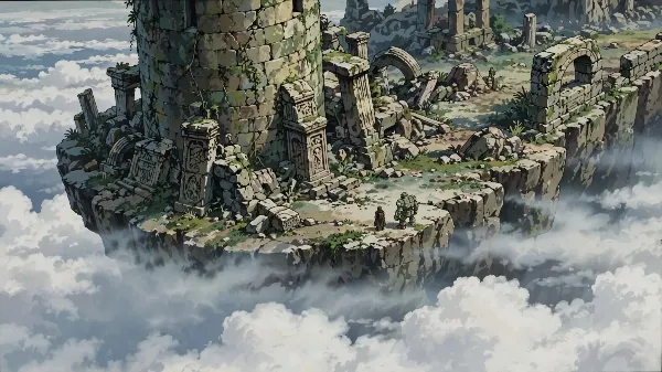 浮島の端