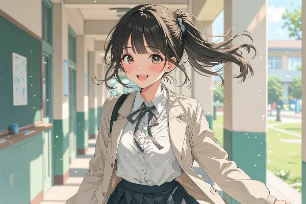 風薫る廊下の微笑み