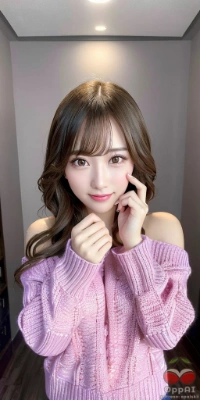 【限定】ニットを着ると、あたたかくて cozy な感じがする