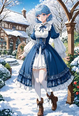 雪の庭