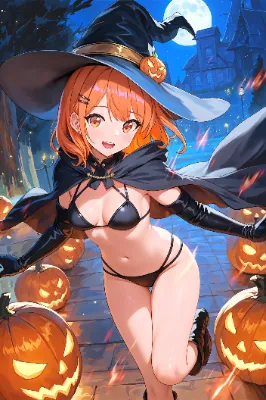 ハロウィンビキニ魔女さん