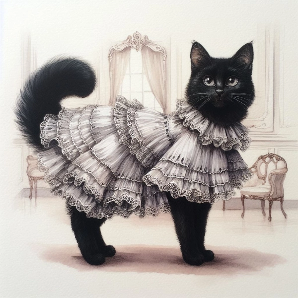 黒にゃんフリル