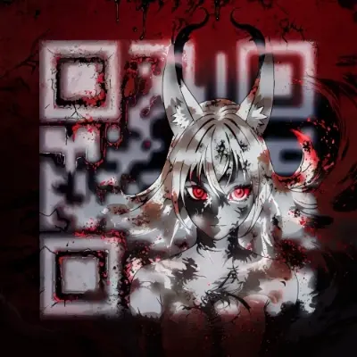 QRコード練習１３　深紅の微笑み
