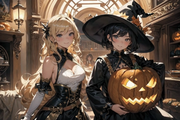 黒髪＆ブロンド・ハロウィン