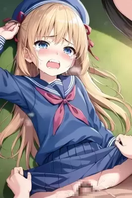 (サンプル)通学中に襲われる金髪少女