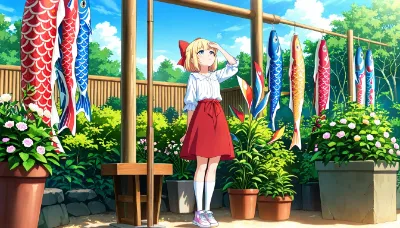 今日は空に上げてもいいかな