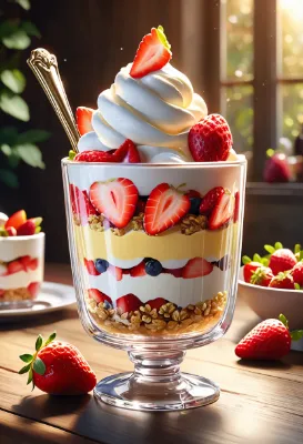 朝陽が照らすベリーパフェの秘密