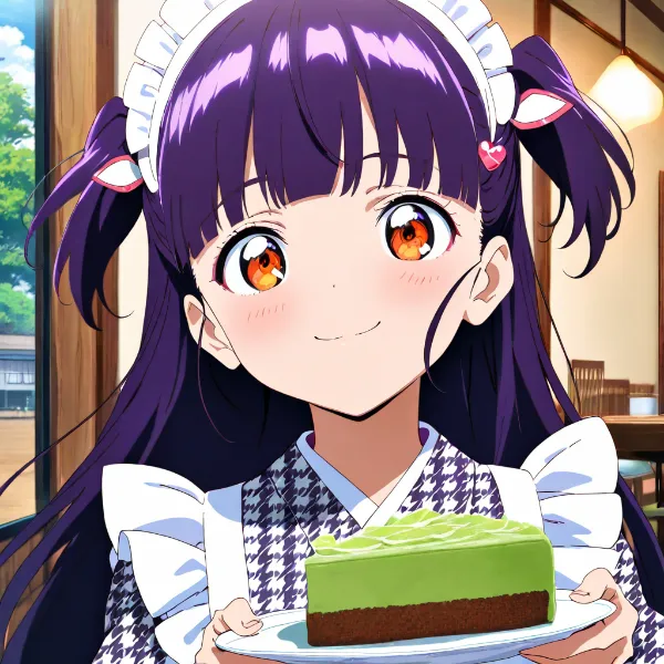 抹茶ケーキどうぞ