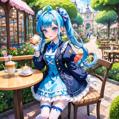 お昼のカフェ