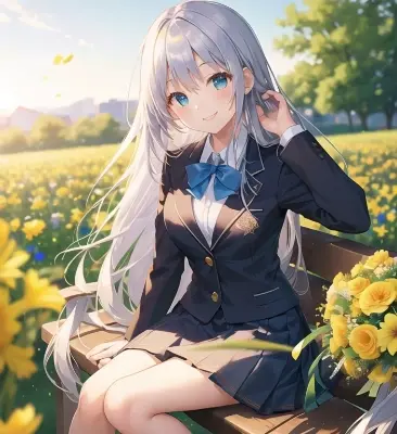 花のような笑顔