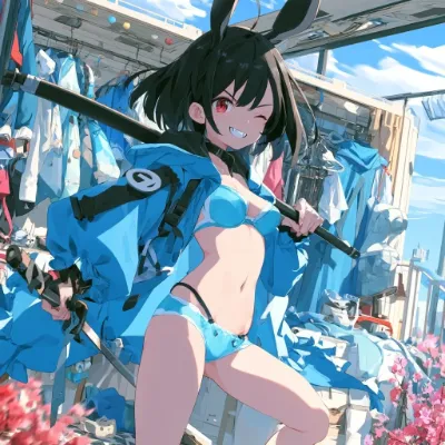 「では！見周りに！」「待て、待て、待て、待てぇぇ！！下着のままやないかっ！」
