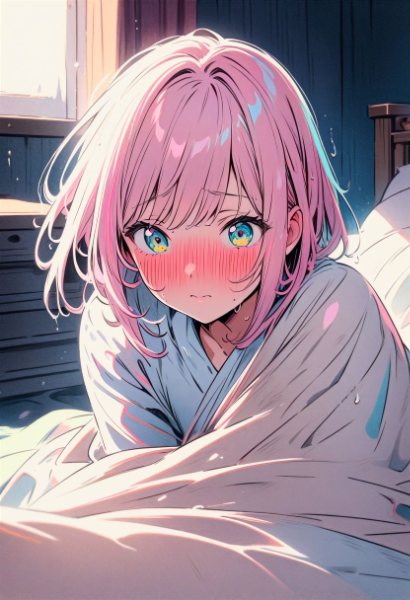 恥ずかしくて真っ赤っか