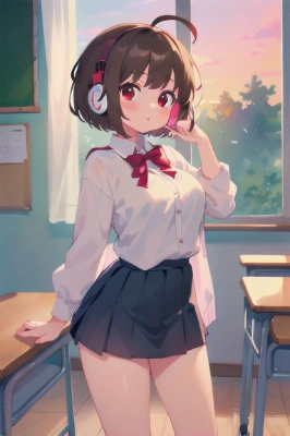 ヘッドホンと少女