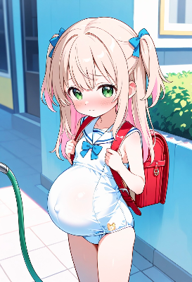 ホースでお腹パンパンになるまで注入