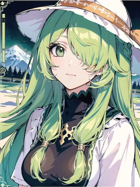 #136 緑髪少女