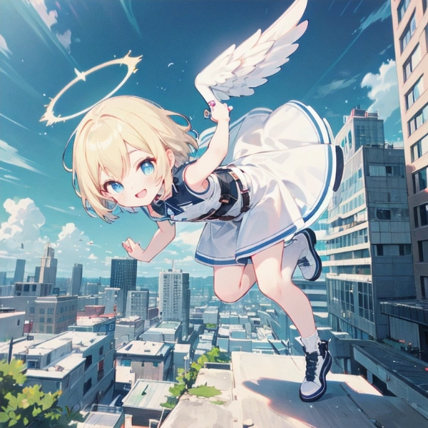 天使とパルクールデート