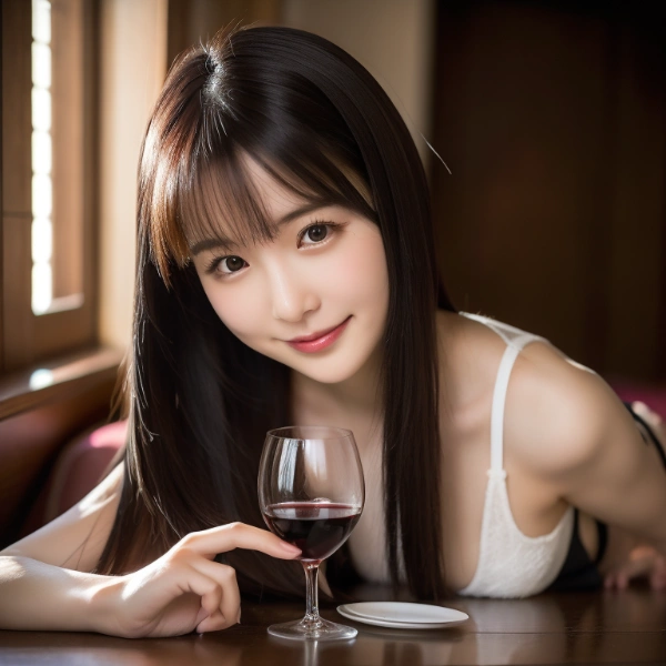 ワインをいただきます