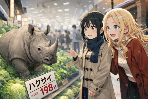 【サイの日】黒髪＆ブロンド・今日はお鍋