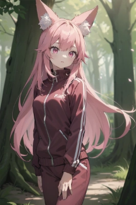 ジャージを着た狐娘