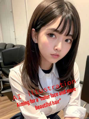 ロングヘア美少女