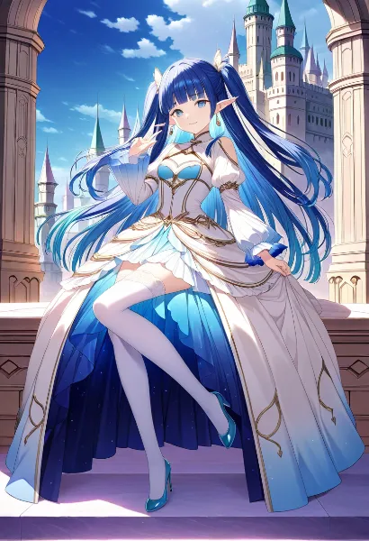 青髪の姫君と天空の約束