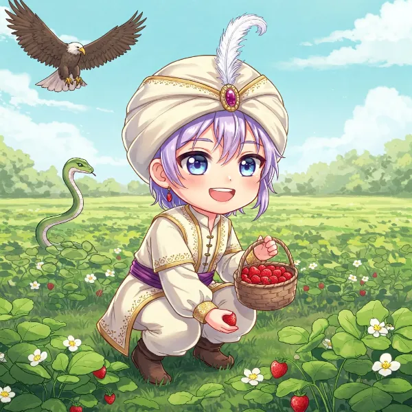 蛇に遭遇してしまった殿下