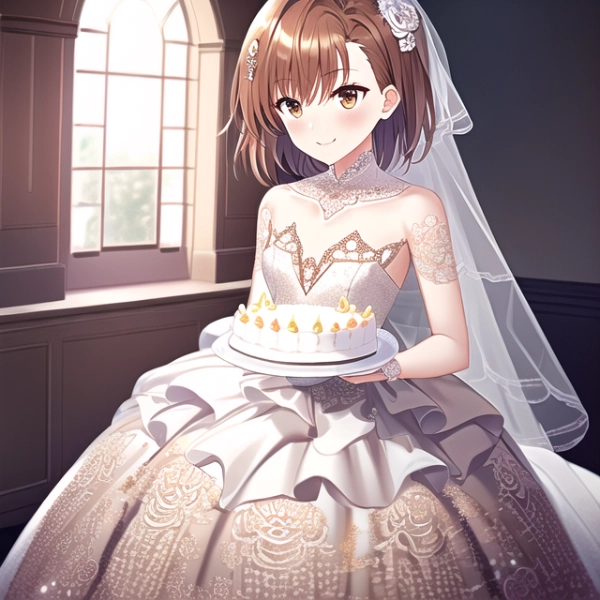 御坂美琴『ウェディングドレス』