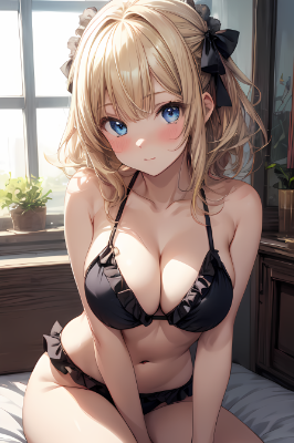 暑いから水着に着替えたんだけど・・・どうかな？