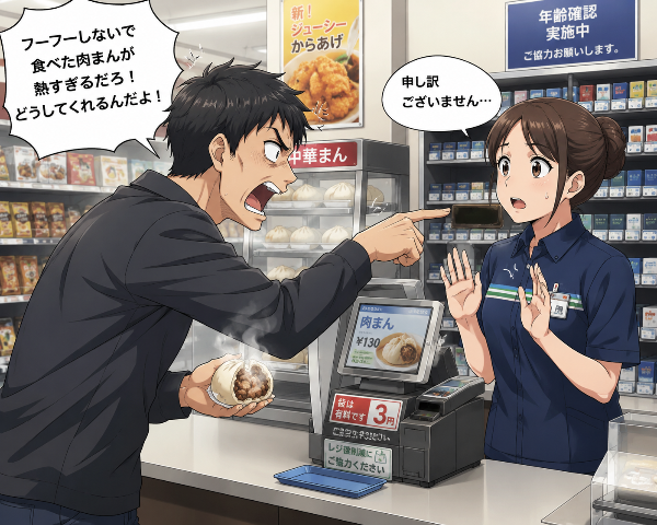 熱々肉まんの逆襲！店員の困惑