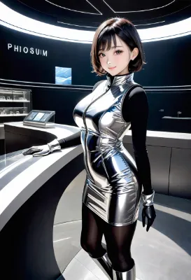 科学館の受付のお姉さん