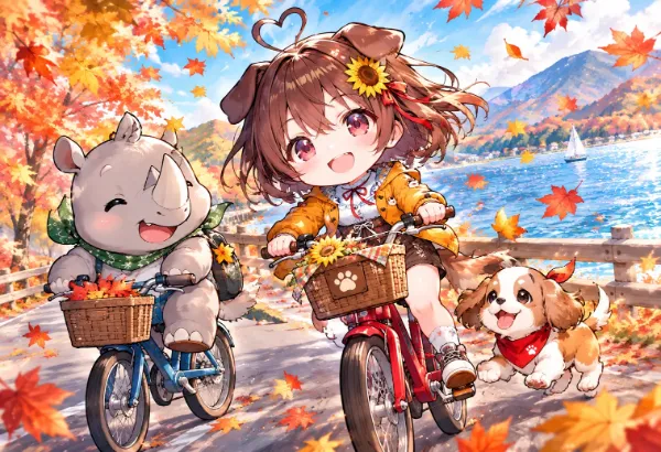 秋風サイクリング