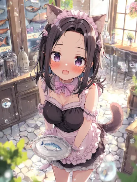 お魚カフェへようこそ♪にゃ