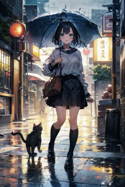 雨の日の帰宅
