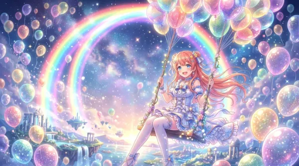 虹のブランコで夢の旅へ