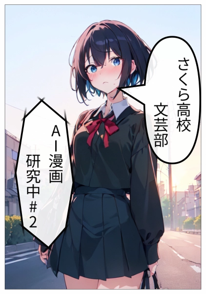 さくら高校文芸部AI漫画研究中#2