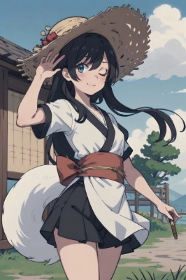 村一番の狐娘