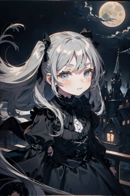 レイと月明かりの街