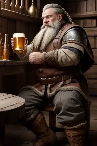 酒場のドワーフ