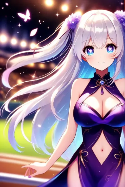 チャイナドレスの美少女