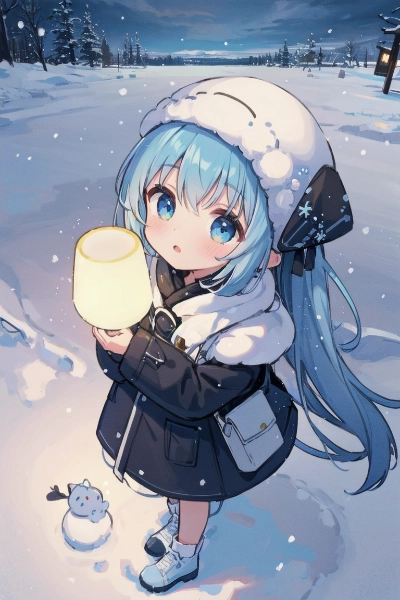 留守中の来客☃