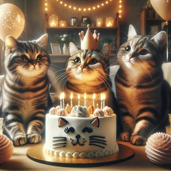 誕生日の猫さん