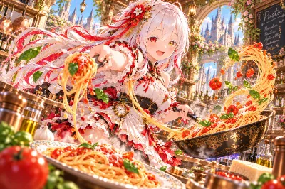彩葉特製！魔法のパスタに愛情を込めて♪ ～隠し味は玄葉への気持ち♡ お返しの「あ～ん♪」で幸せいっぱい！～